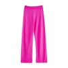 Chinti & Parker Wool-cashmere Wide-leg Track Pants In Hotpink