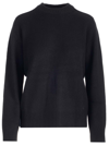 Loulou Studio Batu Brushed Cashmere Turtleneck Sweater In Black