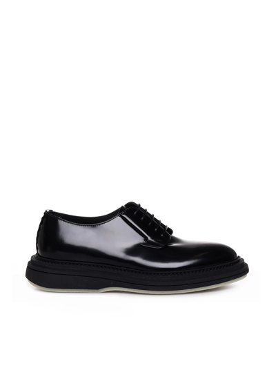 The Antipode Leather Lace-up Shoes In Negro