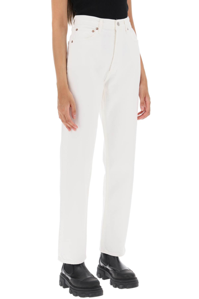 Agolde Women's 90s Pinch Waist High-rise Jeans In White
