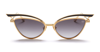 Valentino Eyewear Cat In Black/gold