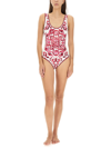 DOLCE & GABBANA ONE PIECE SWIMSUIT WITH MAJOLICA PRINT