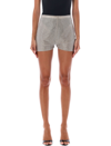 Giuseppe Di Morabito Silver Embellished Mesh Shorts In Silver