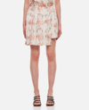 Simone Rocha Floral-print Pleated Asymmetric Taffeta Skort In Multicolour