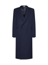 Alexander Mcqueen Coat In Bright Navy
