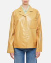 Loewe Pajama-style Blouse In Lambskin In Beige