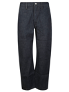 Lemaire Indigo Twisted Belted Jeans In Bl760