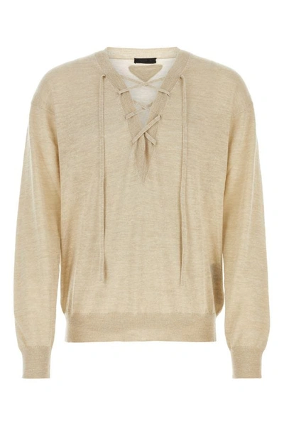 Prada Knitwear In Cream