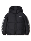 OFF-WHITE BOOKISH DIAG SHORT PUFFER