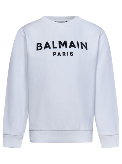 Balmain Kids' Sweatshirt In White