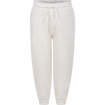 Kenzo Kids' Ivory Trousers For Girl With Tiger In C Wicker