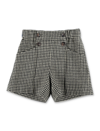 Bonpoint Shorts Check In Check Black/white