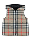 BURBERRY CHECK REVERSIBLE PUFFER GILET
