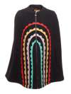 Stella Mccartney Zipped Cape In Black
