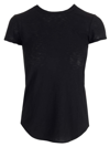 James Perse Womens Black Little Boy Cotton-jersey T-shirt S In Black