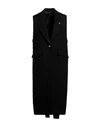 Isabel Benenato Woman Coat Black Size 8 Virgin Wool, Polyamide