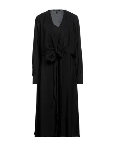 Armani Exchange Woman Midi Dress Black Size 10 Viscose