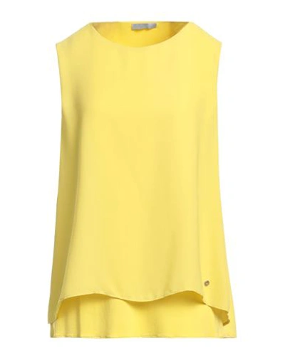 Fly Girl Woman Top Yellow Size Xl Polyester