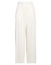 Max Mara Woman Pants Ivory Size L Polyester In White