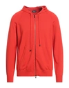 Drumohr Man Sweatshirt Tomato Red Size 38 Merino Wool