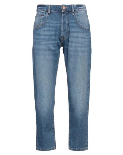 Jack & Jones Man Jeans Blue Size 31w-32l Cotton