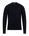 Drumohr Man Sweater Midnight Blue Size 44 Cashmere