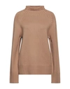 's Max Mara Woman Turtleneck Brown Size M Wool, Cashmere
