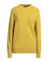 +39 Masq Man Sweater Ocher Size 40 Wool In Yellow