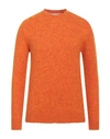 Diktat Man Sweater Orange Size Xxl Baby Alpaca Wool, Merino Wool, Polyamide, Elastane
