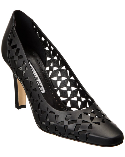 MANOLO BLAHNIK MANOLO BLAHNIK TOLVINA 90 LEATHER PUMP