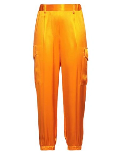 Soallure Woman Pants Orange Size 10 Viscose