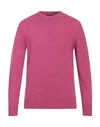 +39 Masq Man Sweater Mauve Size 48 Wool In Purple