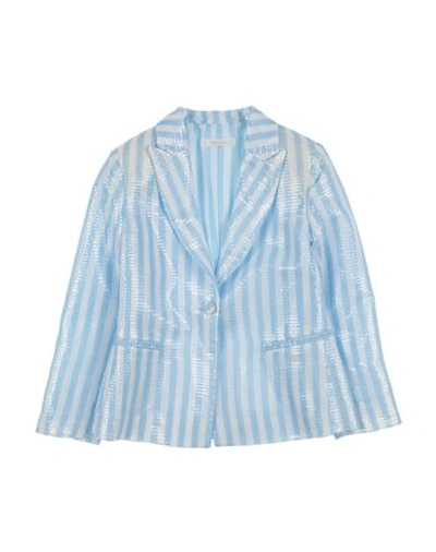Miss Grant Babies'  Toddler Girl Suit Jacket Sky Blue Size 6 Polyester
