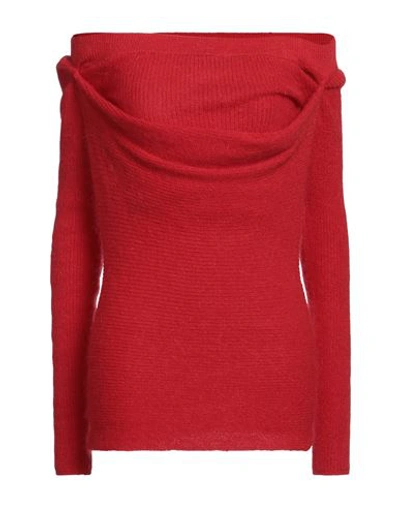 Philosophy Di Lorenzo Serafini Woman Sweater Red Size 10 Polyamide, Mohair Wool, Wool, Elastane