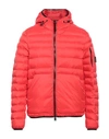 Dekker Man Down Jacket Tomato Red Size Xxl Polyamide In Tomato Red