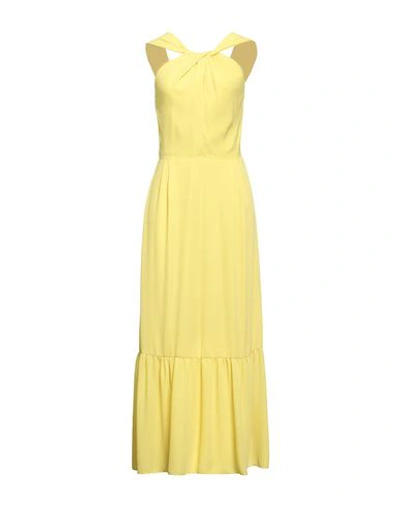 Fly Girl Woman Midi Dress Yellow Size Xl Polyester