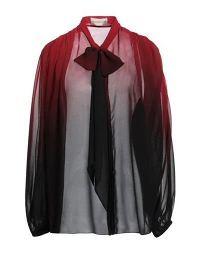 Alexandre Vauthier Woman Blouse Burgundy Size 4 Polyester In Red