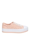 GUESS GUESS WOMAN SNEAKERS BLUSH SIZE 7 SOFT LEATHER, RUBBER