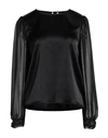 Jacqueline De Yong Woman Top Black Size Xs Polyester, Elastane