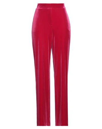 Olla Parèg Olla Parég Woman Pants Magenta Size 10 Polyester, Elastane In Pink