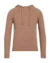 Diktat Man Sweater Camel Size Xxl Lambswool, Polyamide In Beige