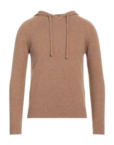 Diktat Man Sweater Camel Size Xxl Lambswool, Polyamide In Beige