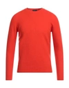 Drumohr Man Sweater Orange Size 46 Lambswool