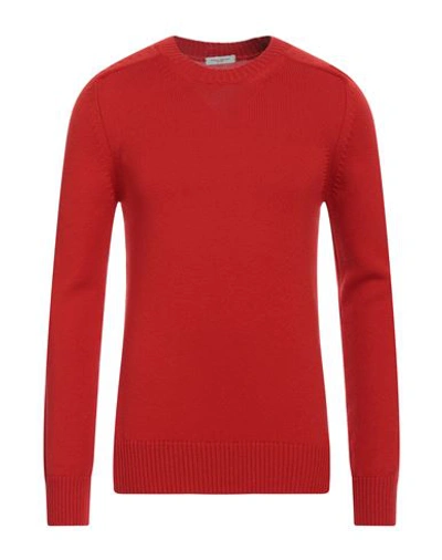 Paolo Pecora Man Sweater Tomato Red Size S Virgin Wool
