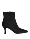 Bianca Di Woman Ankle Boots Black Size 10 Soft Leather In Black