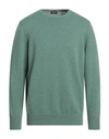 Drumohr Man Sweater Sage Green Size 48 Cashmere