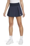 Nike Women's Dri-fit Advantage Short Tennis Skirt In Obsidian/ White