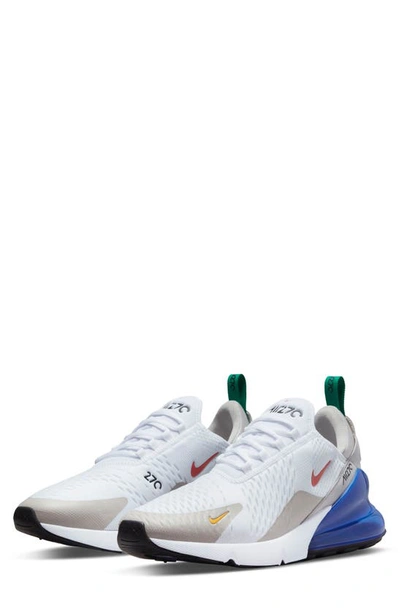 Nike Air Max 270 Sneaker In White/ Red/ Game Royal
