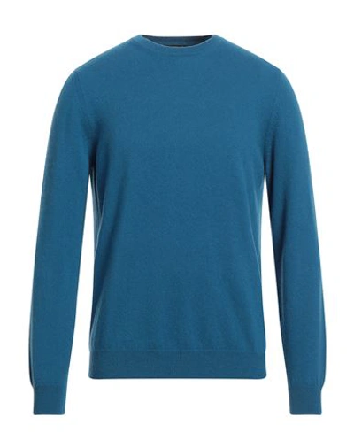 +39 Masq Man Sweater Blue Size Xl Cashmere In Blue