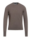 Drumohr Man Sweater Dove Grey Size 42 Cashmere